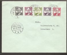 1938. Christian X And Polar Bear. Set Of 5 FDC IVIGTUT 27 - 11 - 1938. (Michel 1-5 FDC) - JF120100 - Storia Postale
