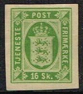 1871. Official. 16 Skilling. Imperforated With Watermark. (Michel D3A) - JF156999 - Dienstzegels