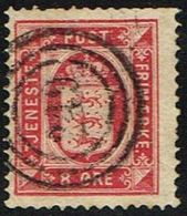 1875. Official. 8 Øre Rosa. Perf. 14x13½ 249 ASAA (Michel D6YA) - JF158719 - Service