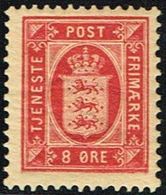 1899. Official. 8 Øre Rosa. Perf. 12½ (Michel D6YB) - JF158720 - Oficiales