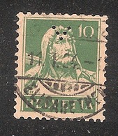 Perfin/perforé/lochung Switzerland No YT161 1921-1942 William Tell  V Schweizerische Kreditanstalt Basel - Gezähnt (perforiert)