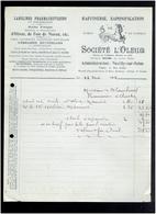 FACTURE 1914 RAFFINERIE SAPONIFICATION SOCIETE D OLEUM 6 RUE GALLY A NEUILLY SUR SEINE HUILE D OLIVES VASELINE  SAVON - Droguerie & Parfumerie