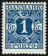 1921. Postage Due. Porto. 1 Kr. Blue (Michel P17) - JF160908 - Port Dû (Taxe)