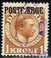 1919. Parcel Post (POSTFÆRGE). Chr. X. 1 Kr. Brown. Scarce Stamp. Only 26.000 Issued. (Michel PF4) - JF158780 - Parcel Post