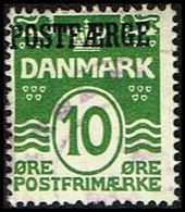 1922. Parcel Post (POSTFÆRGE). Wavy-line. 10 Øre Green. (Michel PF5) - JF316952 - Pacchi Postali