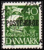 1927. Parcel Post (POSTFÆRGE). Karavel. 40 Øre Green. (Michel PF14) - JF317349 - Paketmarken