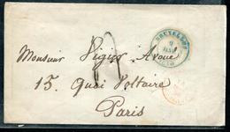 BELGIQUE - CAD " BRUXELLES " BLEU LE 9/1/1830 POUR PARIS - B - 1830-1849 (Belgica Independiente)