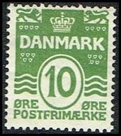 1921. Numeral. 10 Øre Green (Michel 120) - JF309742 - Neufs