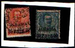 90365) LEVANTE-ALBANIA-Emiss. Floreale Soprast. Albania E In Moneta Turca - 1 Settembre 1902-USATI - Albania