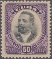 1910-166 CUBA REPUBLICA. 1910. 50c ANTONIO MACEO. Ed.187. ORIGINAL GUM. - Ungebraucht