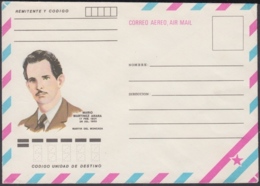 1985-EP-117 CUBA 1985  MARIO MARTINEZ ARARA MILITAR POSTAL STATIONERY. - Brieven En Documenten