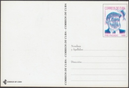 1999-EP-215 CUBA 1999 ERNEST HEMINGWAY UNCATALOGUED POSTAL STATIONERY ERROR. - Cartas & Documentos