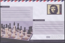 2018-EP-30 CUBA 2018 UNUSED NACIONAL POSTAL STATIONERY. ERNESTO CHE GUEVARA AJEDREZ CHESS. - Lettres & Documents