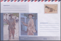 2018-EP-40 CUBA 2018 UNUSED NACIONAL POSTAL STATIONERY. BENNY MORE, MUSIC, CIENFUEGOS. - Storia Postale