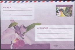 2018-EP-52 CUBA 2018 UNUSED INTERNACIONAL POSTAL STATIONERY. ORCHILD, ORQUIDEA FLOWER, ZUNZUN. - Storia Postale