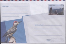 2018-EP-53 CUBA 2018 UNUSED INTERNACIONAL POSTAL STATIONERY. PAJARO CARPINTERO BIRD, AVES, PAJAROS. - Covers & Documents