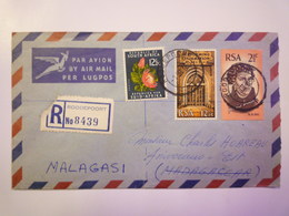 2019 (10)  LETTRE  REC  Au Départ De  ROODEPOORT  à Destination De  MADAGASCAR  1968   - Briefe U. Dokumente