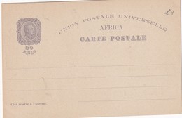AFRIQUE PORTUGAISE  1898     ENTIER POSTAL/GANZSACHE/POSTAL STATIONERY CARTE - Africa Portuguesa