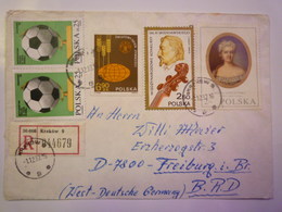 2019 (23)  LETTRE REC Au Départ De  KRAKOW  à Destination De  FREIBURG   1982   - Covers & Documents