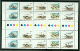 Cocos (Keeing) Is: 1981   Aircraft    MNH Strip Of 5 Gutter Block - Kokosinseln (Keeling Islands)