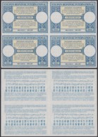 Belgique - Coupon Réponse 1953 - Modèle De Londres - Bloc De 4 Non Découpé RR (DD) DC1661 - Internationale Antwoordcoupons