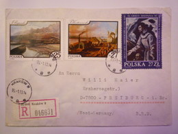 2019 (25)  LETTRE REC Au Départ De  KRAKOW  à Destination De  FREIBURG   1986   - Lettres & Documents