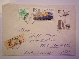 2019 (28)  LETTRE REC Au Départ De  KRAKOW  à Destination De  UMKIRCH   1978   - Storia Postale