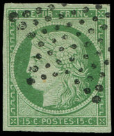 EMISSION DE 1849 - 2    15c. Vert, Obl. ETOILE, TTB - 1849-1850 Ceres