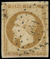 PRESIDENCE - 9    10c. Bistre-jaune, Obl. PC 441 (Bordeaux), Remargé En Bas, B/TB - 1852 Luigi-Napoleone