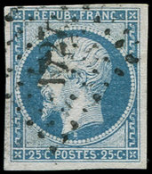 PRESIDENCE - 10   25c. Bleu, Obl. PC 1727, TB - 1852 Luis-Napoléon
