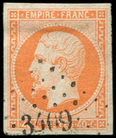 EMPIRE NON DENTELE - 16   40c. Orange, Obl. PC 3409, Frappe Superbe, TTB - 1853-1860 Napoléon III.