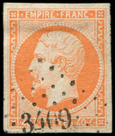 EMPIRE NON DENTELE - 16   40c. Orange, Obl. PC 3409, Frappe Superbe, TTB - 1853-1860 Napoleon III