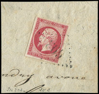 EMPIRE NON DENTELE - 17B  80c. Rose, Obl. GC 603 Sur Fragt, Frappe Légère, TTB - 1853-1860 Napoléon III