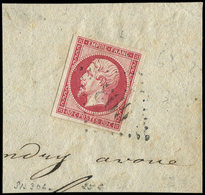 EMPIRE NON DENTELE - 17B  80c. Rose, Obl. GC 603 Sur Fragt, Frappe Légère, TTB - 1853-1860 Napoleon III