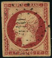 EMPIRE NON DENTELE - 18    1f. Carmin, Obl. PC Léger, TB. Br - 1853-1860 Napoléon III.