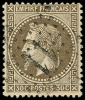 EMPIRE LAURE - 30   30c. Brun, Obl. Etoile 11, Bon Centrage, TTB - 1863-1870 Napoléon III Con Laureles