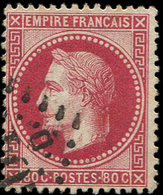 EMPIRE LAURE - 32a  80c. Rose Carminé, Obl. GC 2045D, Nuance Soutenue, TTB - 1863-1870 Napoléon III. Laure