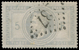 EMPIRE LAURE - 33    5f. Violet-gris, Obl. GC 237, Clairs, Aspect TB. C - 1863-1870 Napoléon III. Laure