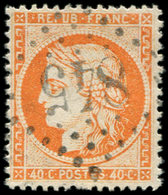 SIEGE DE PARIS - 38c  40c. Orange Vif Obl. GC 845, Frappe Superbe, N° Maury - 1870 Siege Of Paris
