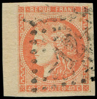 EMISSION DE BORDEAUX - 48   40c. Orange, Obl. GC 12, Bdf, TTB - 1870 Emissione Di Bordeaux