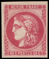 * EMISSION DE BORDEAUX - 49   80c. Rose, Quasi **, Grande Fraîcheur, TTB - 1870 Emissione Di Bordeaux