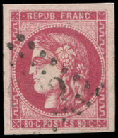 EMISSION DE BORDEAUX - 49   80c. Rose Carminé, Obl. GC, TTB. C - 1870 Emissione Di Bordeaux