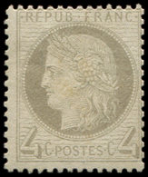 (*) CERES DENTELE - 52    4c. Gris, Gomme Résiduelle, Décentré, B/TB - 1871-1875 Ceres