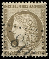 CERES DENTELE - 56   30c. Brun, Obl. GC 918, Très Belle Frappe, Bon Centrage, Superbe - 1871-1875 Ceres