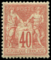 * TYPE SAGE - 70   40c. Rouge-orange, Très Bon Centrage, TTB - 1876-1878 Sage (Typ I)