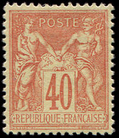 * TYPE SAGE - 94   40c. Rouge Orange, Centrage Parfait, Frais Et Superbe - 1876-1878 Sage (Type I)