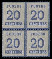 * ALSACE-LORRAINE - 6   20c. Bleu, BLOC De 4, Frais Et TB - Altri & Non Classificati