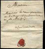 Let LETTRES SANS TIMBRE ET DOCUMENTS DIVERS - LAC De 1677, TB - Other & Unclassified