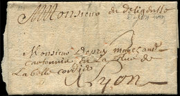 Let LETTRES SANS TIMBRE ET DOCUMENTS DIVERS - LAC De Dijon De 1689 Pour Lyon, TB - Autres & Non Classés