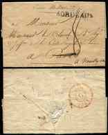 Let LETTRES DE PARIS - MP Encadrée Rouge DEBOURSE Sur LAC De 1821, TB - 1849-1876: Periodo Clásico